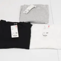 【新品タグ付き】ユニクロ　UVカット クルーネックセーター 半袖 L 3枚セット