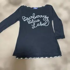 Burberry Blue Label ブラック 七部袖カットソー38