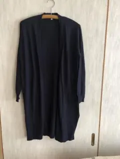 最終価格　無印良品　ネイビー ロングカーディガン Mサイズ　美品