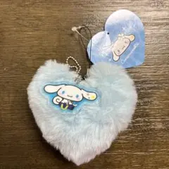 シナモロール ハート型ぬいぐるみ 水色
