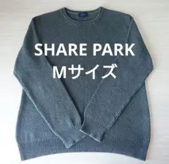 SHARE PARK　オンワード樫山　クルーネック　ニット　長袖　M