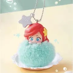miniso ディズニー プリンセス ポンポンシリーズ キーホルダー アリエル