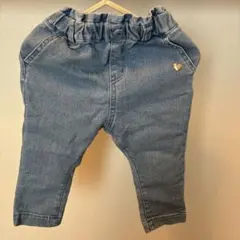 デニムパンツ サイズ80 ウエストゴム