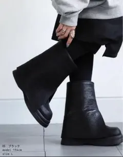 antiqua（アンティカ）折り返しデザインブーツ ブーツ LL