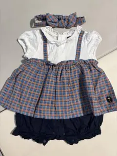 モイモルン　ヘアバンド付ロンパース　70