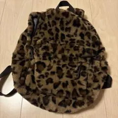 レオパード柄 ファー リュック バックパック