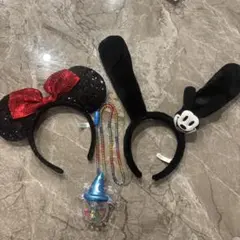 ミニーマウスとオズワルドのカチューシャセット