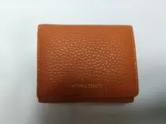 B 82 M★ NATURAL BEAUTY セレネ　三つ折れ財布 オレンジ