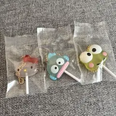 サンリオ カラフルキャンディチャーム 3点セット キティ ハンギョドン けろっぴ