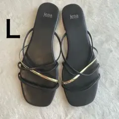 【美品】Jena espace merveilleux サンダル　Ｌ　フラットのサムネイル