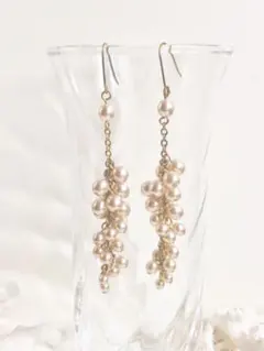 ホワイトパールのゴージャス‼︎ピアス