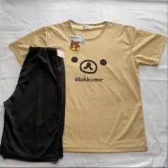 新品　リラックマ ルームウェア L ベージュ Tシャツ　ハーフパンツ　パジャマ