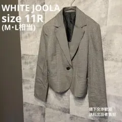 【WHITE JOOLA】千鳥チェック　シングルテーラードジャケット