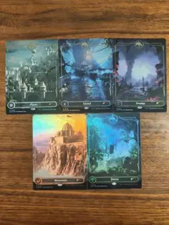基本土地5種(平地/島/沼/山/森) Foil Secret Lair MTG - メルカリ