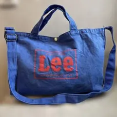 Lee トートバッグ ネイビー キャンバス　ショルダーバッグ　ウィメンズ