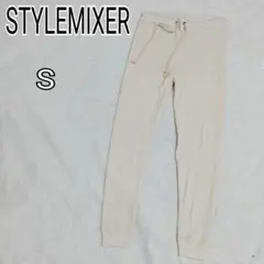 未使用品 コットン リブ編みニットレギンス スパッツ Sサイズ　k4786