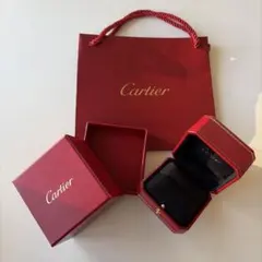 未使用　美品カルティエ　ジュエリーボックス　ショッパー付指輪リングの空箱310