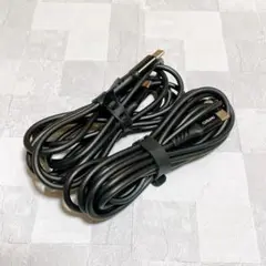 USB Type C ケーブル 2M 充電ケーブル 2本セット ブラック