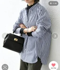 本日限定！【美品】SHIPS any REPREVE バンド カラー シャツ