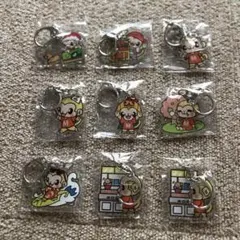 もってきーなキャラクターアクリルキーホルダー9個セット