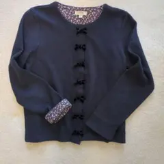 any FAM エニィファム☆オンワード樫山 ネイビーカーディガン140