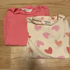 H&M ピンク 長袖カットソー 2点セット