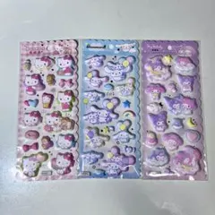 マシュマロシール キティ、シナモン、マイメロ＆クロミ