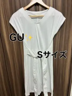 GU ジーユー　チュニック　ワンピース　白　Sサイズ