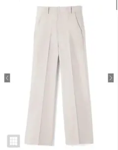 GRL センタープレスストレートパンツ ai07 オフホワイト
