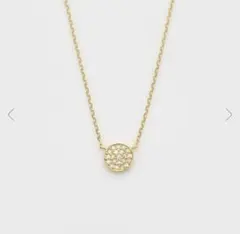 ダイヤモンド サークル　【アガット】K18 メレダイヤ ダイヤモンドネックレス