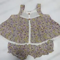 花柄キャミソール　セットアップ　80cm