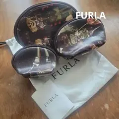 【限定・希少】FURLA フルラ オズの魔法使い 3連ポーチ ブリキの木こり