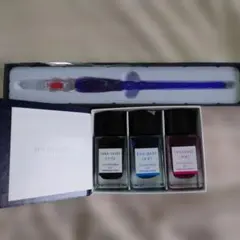 ガラスペンとインク3本セット