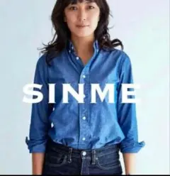 新品同様　SINME　定番人気　ダンガリークロスシャツ　 デニムシャツ　M