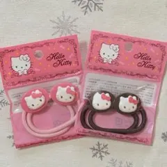 Sanrio ハローキティ ヘアゴム 2袋セット(ピンク＆ブラウン)