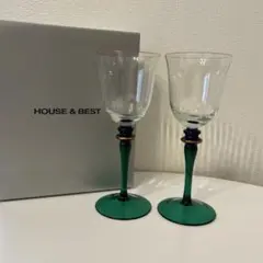 HOYA クリスタルガラス ワイングラス 2個セット