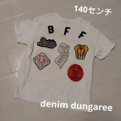 デニムダンガリー☆ワッペンＴシャツ　140センチのサムネイル