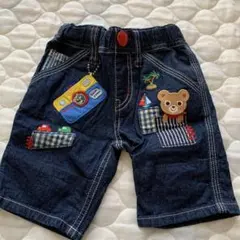 ミキハウス デニムハーフパンツ 90cm - メルカリ