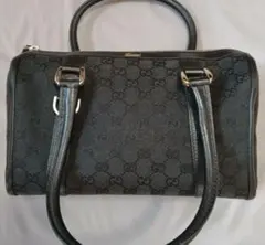 Gucci ブラック GGパターン ハンドバッグのサムネイル