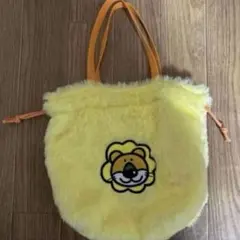 たべっ子どうぶつ もこもこ 3way巾着バッグ ライオン