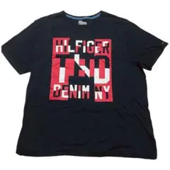 Tommy Hilfigerトミー ヒルフィガー Tシャツ 半袖 黒 ブラック