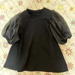 オーガンジーパフスリーブTシャツのサムネイル