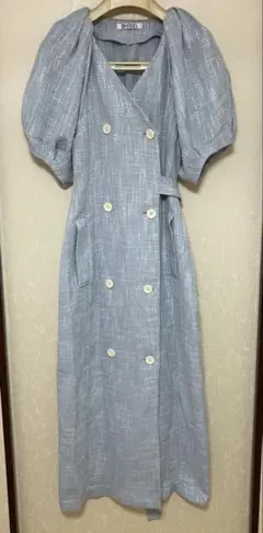 【美品】SNIDELスナイデル　ロングワンピース　サイズ１（Ｍ） 水色　　可愛い