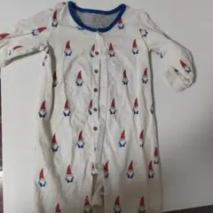 小人イラストのロンパース　80サイズ　クリスマス