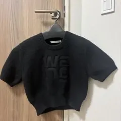 正規品 alexanderwang エンボスロゴVネックベスト ニットトップス