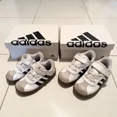 adidas スニーカー ホワイト/ブラック 14.0cm 16.0cm