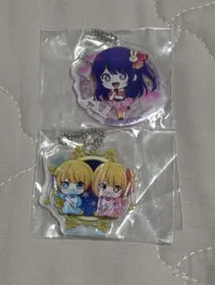推しの子　ガチャガチャ　アクリルキーホルダー　アイ　アクア　ルビー