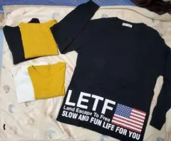 ロデオクラウンズ ロンT親子セット メンズM、100、110、120、130cm