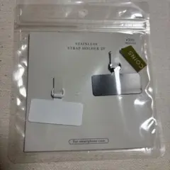 ★新品★3coinsスマホ ストラップホルダー 2個セット ステンレス製★