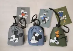 スタンダードプロダクツ×ディズニー　くしゅっとコンパクトエコバッグ 3点セット